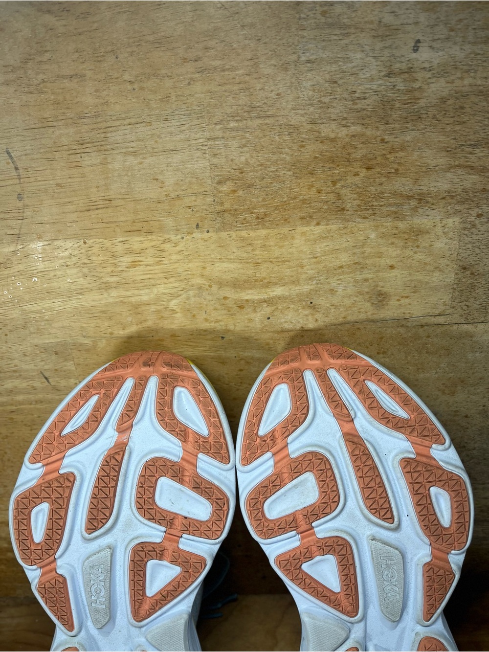 Hoka One One Bondi 8 Womens Size 5.5 Running Shoes Sneakers Blue Yellow - Picture 10 of 12